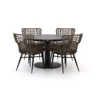Intenso Busso/La Fonte ø 120cm dining tuinset 5-delig
