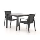 R&S Design Altea/Sestino 90cm dining tuinset 3-delig stapelbaar