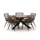Intenso Asti/Rough-Y Ø150cm dining tuinset 6-delig