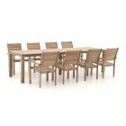ROUGH-S 300cm dining tuinset 9-delig stapelbaar