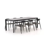 Manifesto Cavone/Sestino 220cm dining tuinset 7-delig stapelbaar