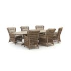 Intenso Milano/ROUGH-Y 280cm dining-lounge tuinset 7-delig