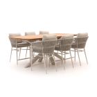 Bellagio Mineo/Induno Deens Ovaal 220cm high dining tuinset 7-delig