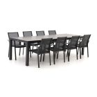 Bernstein Amberg/Mannheim 220cm dining tuinset 9-delig stapelbaar/uitschuifbaar
