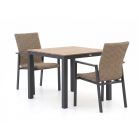 Manifesto Villongo/Fidenza 90cm dining tuinset 3-delig stapelbaar