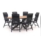 Forza Capri/Fidenza ovaal 180cm dining tuinset 7-delig verstelbaar