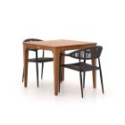 Manifesto Belpasso/Bruca 90cm dining tuinset 3-delig stapelbaar