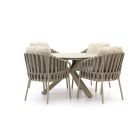 Tierra Outdoor Nuri/Orbital ø 120cm dining tuinset 5-delig