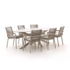 Bellagio Marudo/Furato ellips 240cm dining tuinset 7-delig stapelbaar