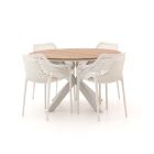 Forza Ripi/Fidenza ø126cm dining tuinset 5-delig stapelbaar