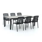 Bellagio Dranera/Fidenza 220cm dining tuinset 7-delig stapelbaar