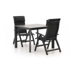 Bellagio Fermo/Sestino 90cm dining tuinset 3-delig verstelbaar