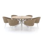 Manifesto Veruno/ROUGH-Y ø150cm dining tuinset 7-delig