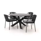 Bellagio Fazzio/Lodola ø 130cm dining tuinset 5-delig stapelbaar