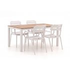Forza Vico/Fidenza 160cm dining tuinset 5-delig stapelbaar