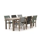 ROUGH-L Rope/ROUGH-S 220cm dining tuinset 7-delig stapelbaar