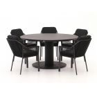 Tierra Outdoor Liv/La Fonte Ø150cm dining tuinset 6-delig stapelbaar