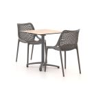Forza Ripi/Canzo 70cm dining tuinset 3-delig stapelbaar inklapbaar