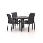R&S Design Centallo/Fidenza 90cm dining tuinset 5-delig stapelbaar