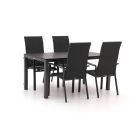 Bellagio Avio/Fidenza 160cm dining tuinset 5-delig stapelbaar