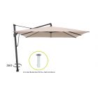 Glatz Sombrano S+ Easy zweefparasol 300x300cm
