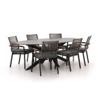 Bellagio Marudo/Furato ellips 240cm dining tuinset 7-delig stapelbaar