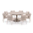SUNS Sato/Nova ø170cm dining tuinset 9-delig