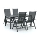 Bellagio Lugo/Fidenza 160cm dining tuinset 5-delig verstelbaar