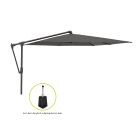 Glatz Sunwing Casa zweefparasol 270x270cm - Antraciet (155) (incl. Terra Easyfoot) (incl.hoes)