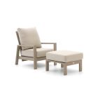 Tierra Outdoor lounge tuinstoel verstelbaar met voetenbank