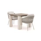 SUNS Nappa/ROUGH-X 100cm dining tuinset 3-delig