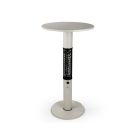 Monti HeatLine Vibe bartafel met terrasverwarmer 1500W ø60cm (h: 110cm)
