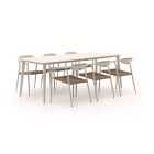 Manifesto Cavone/Sora 220cm dining tuinset 7-delig stapelbaar