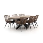 Intenso Asti/Rough-Y Ellips 240cm dining tuinset 7-delig