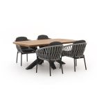 Bellagio Cupello/Induno deens Ovaal 180cm dining tuinset 5-delig