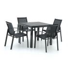 R&S Design Altea/Fidenza 90cm dining tuinset 5-delig stapelbaar