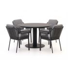 Tierra Outdoor Liv/La Fonte ø120cm dining tuinset 5-delig
