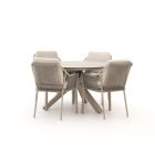 Tierra Outdoor Liv/Orbital ø 120cm dining tuinset 5-delig