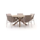 Manifesto Novara/ROUGH-Y ø150cm dining tuinset 6-delig