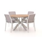 Bellagio Dranera/Fidenza ø126cm dining tuinset 5-delig stapelbaar