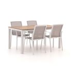 Bellagio Dranera/Fidenza 160cm dining tuinset 5-delig stapelbaar