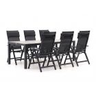 Bellagio Avenza/Fidenza 220cm dining tuinset 7-delig verstelbaar