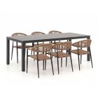 Manifesto Belpasso/Menzano 220cm dining tuinset 7-delig stapelbaar