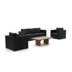 Forza Giotto/ROUGH-L 120cm stoel-bank loungeset 4 delig