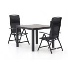 Forza Capri/Fidenza 90cm dining tuinset 3-delig verstelbaar