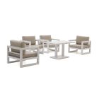 Forza Calleo/Ciro 120cm dining stoel loungeset 5-delig