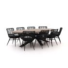 Intenso Asti/Rough-Y Ellips 280cm dining tuinset 9-delig