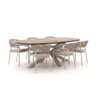 Bellagio Nova Siri/ROUGH-Y Ellips 240cm dining tuinset 7-delig stapelbaar