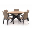 Manifesto Villongo/Fidenza ø149cm dining tuinset 6-delig stapelbaar