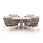 Bellagio Cupello/La Fonte ø150cm low dining tuinset 5-delig